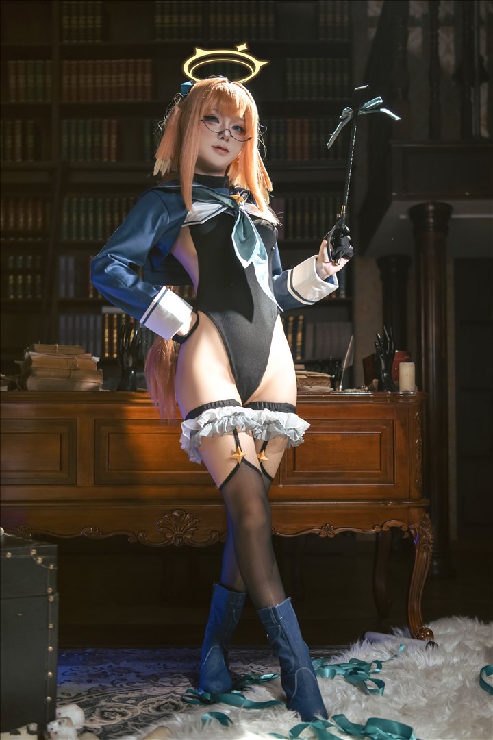 冷感猫系欲@矢量鱼 蔚蓝档案 圆堂志美子校服[50P-513.1M]