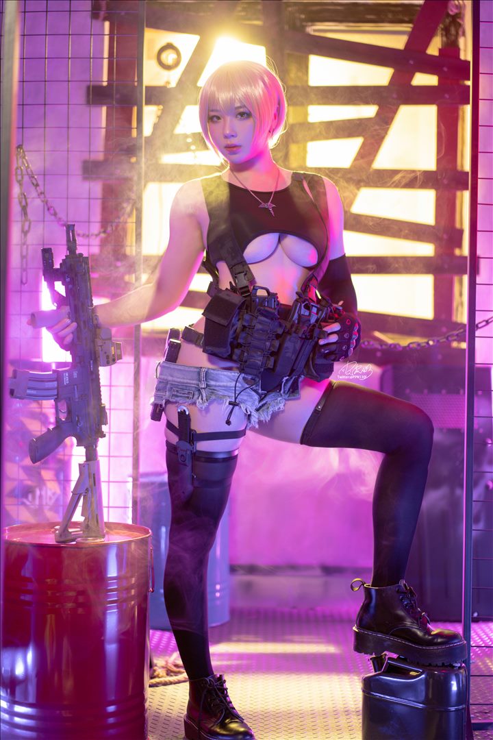 肉感甜心@皮皮奶可可爱了啦 战术背心[51P-911MB]