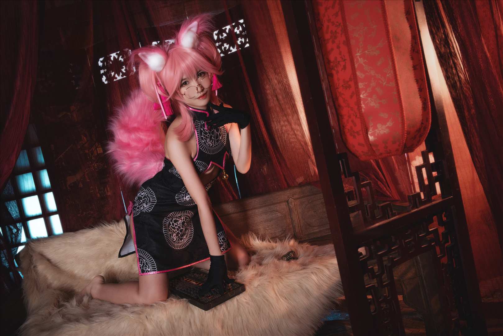 梦中情鲶@亚马逊鲶鱼 FGO 玉藻前旗袍[10P-199M]