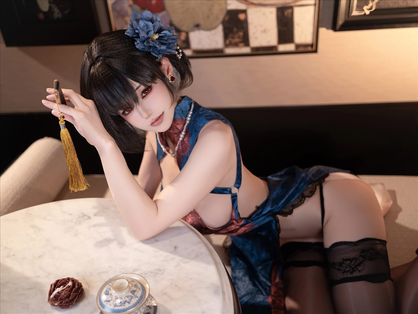 小仓千代w Patreon订阅 碧蓝航线 建武旗袍[30P-199.4M]